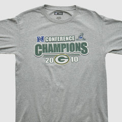 Green Bay Packers NFL 2010 Long Sleeve T-shirt Heather Gray Vintage - Fanatics