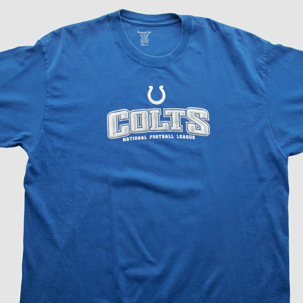 Indianapolis Colts Reebok 2000s T-shirt Blue Vintage - Fanatics