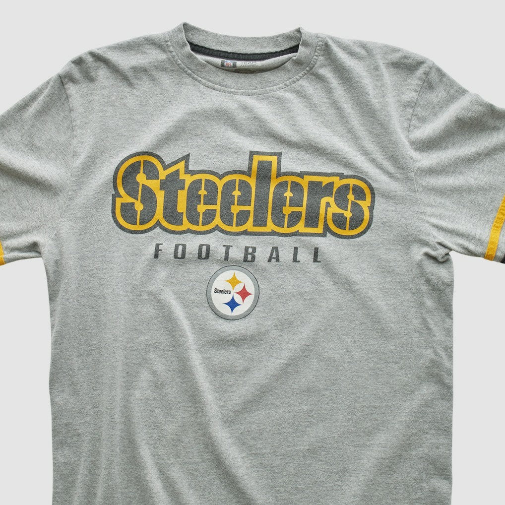 Pittsburgh Steelers NFL 2000s Long Sleeve T-shirt Heather Gray Vintage - Fanatics
