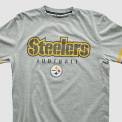 Pittsburgh Steelers NFL 2000s Long Sleeve T-shirt Heather Gray Vintage - Fanatics