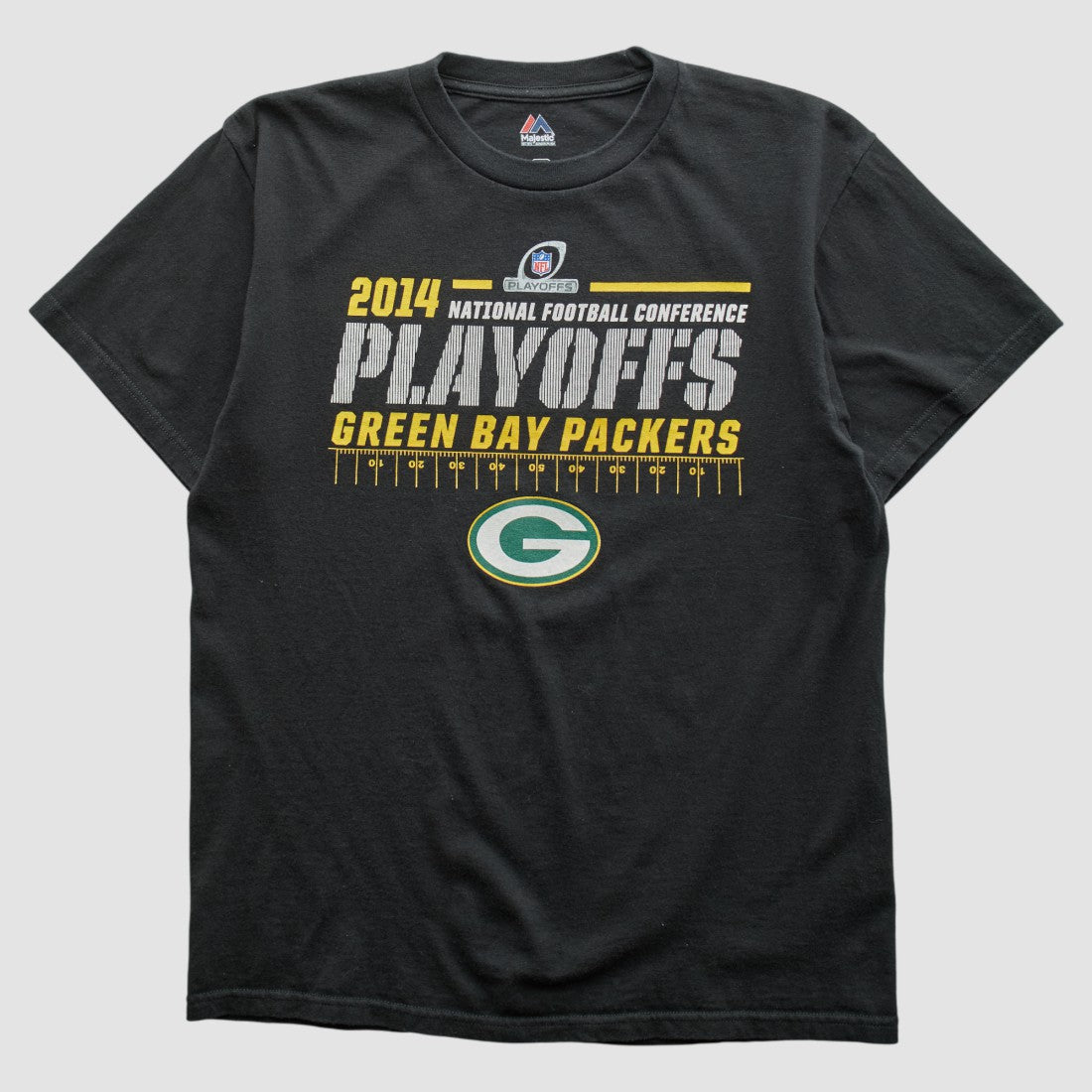 Green Bay Packers Majestic 2014 T-shirt Black Vintage - Fanatics