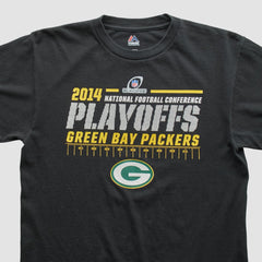 Green Bay Packers Majestic 2014 T-shirt Black Vintage - Fanatics