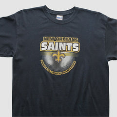 New Orleans Saints Gildan 2009 T-shirt Black Vintage - Fanatics