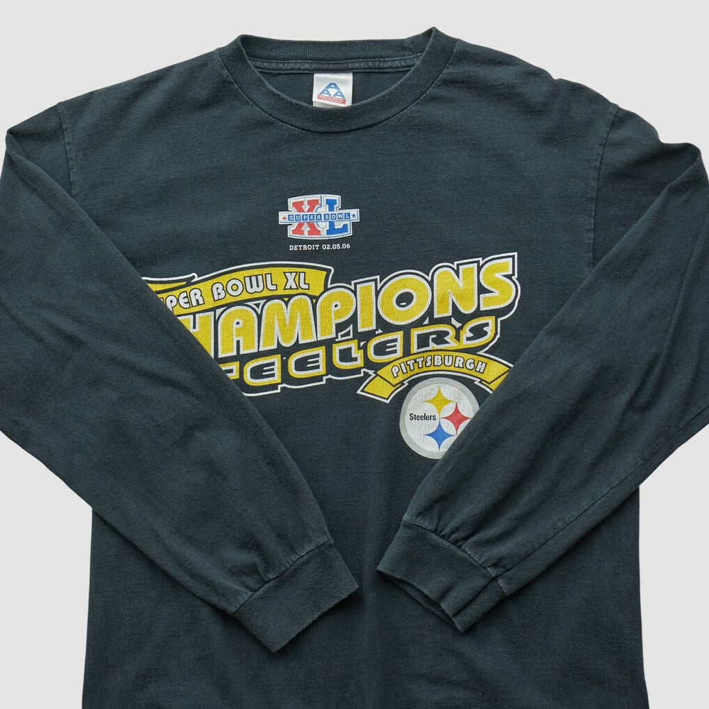 Pittsburgh Steelers Alstyle 2006 Long Sleeve T-shirt Black Vintage - Fanatics