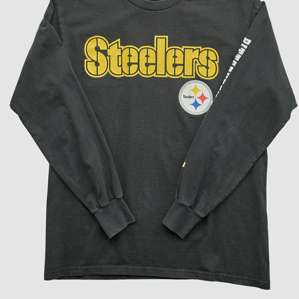 Pittsburgh Steelers 2000s Long Sleeve T-shirt Black Vintage - Fanatics