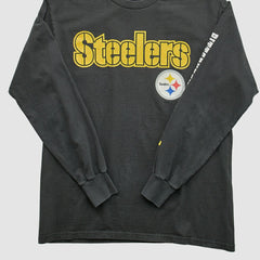 Pittsburgh Steelers 2000s Long Sleeve T-shirt Black Vintage - Fanatics