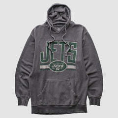 New York Jets NFL 2010s Hooded Pullover Sweatshirt Dark Heather Gray Vintage - Fanatics