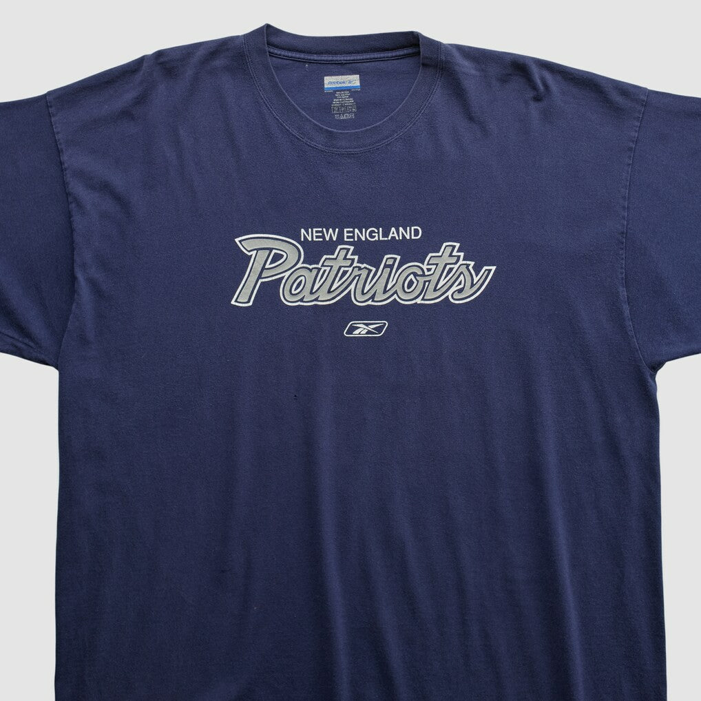 New England Patriots Reebok 2000s T-shirt Navy Vintage - Fanatics