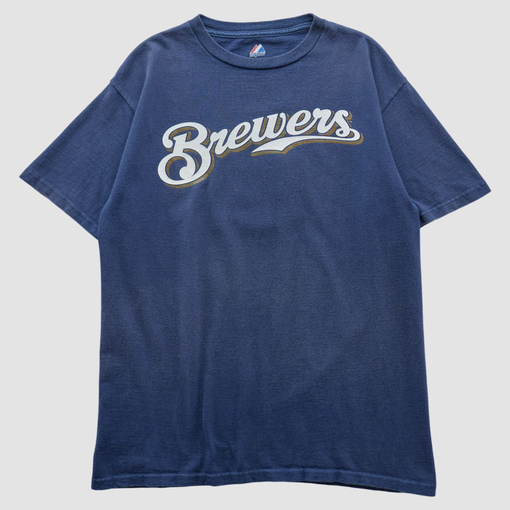 Milwaukee Brewers Majestic 2000s T-shirt Near Me