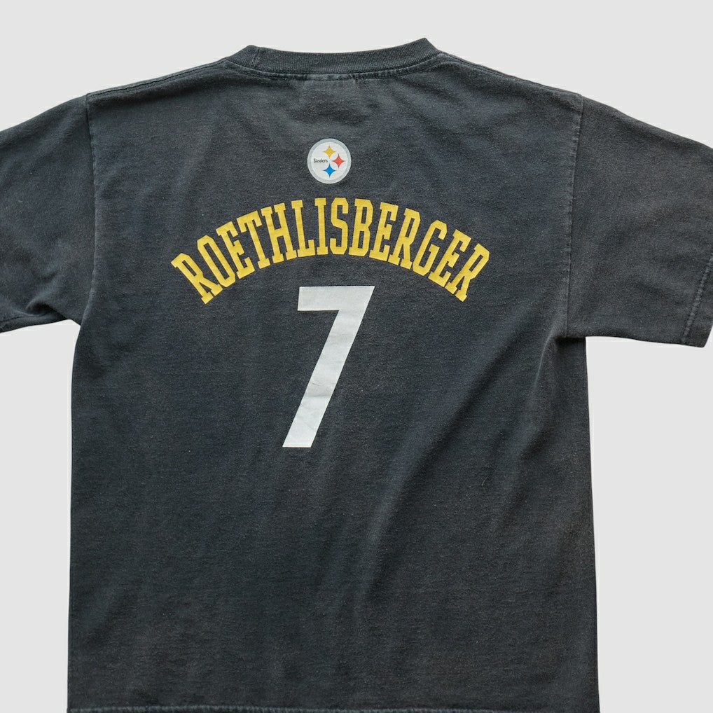 Pittsburgh Steelers Reebok 2000s T-shirt Black Vintage - Fanatics