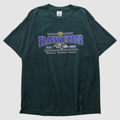 Baltimore Ravens Delta 2000s T-shirt Green Vintage - Fanatics