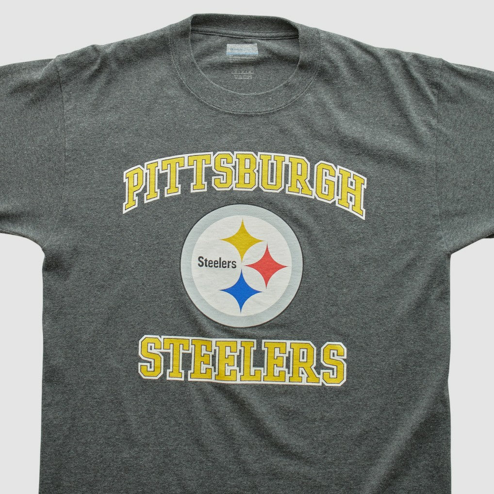 Pittsburgh Steelers 2000s Long Sleeve T-shirt Dark Heather Gray Vintage - Fanatics