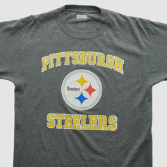 Pittsburgh Steelers 2000s Long Sleeve T-shirt Dark Heather Gray Vintage - Fanatics
