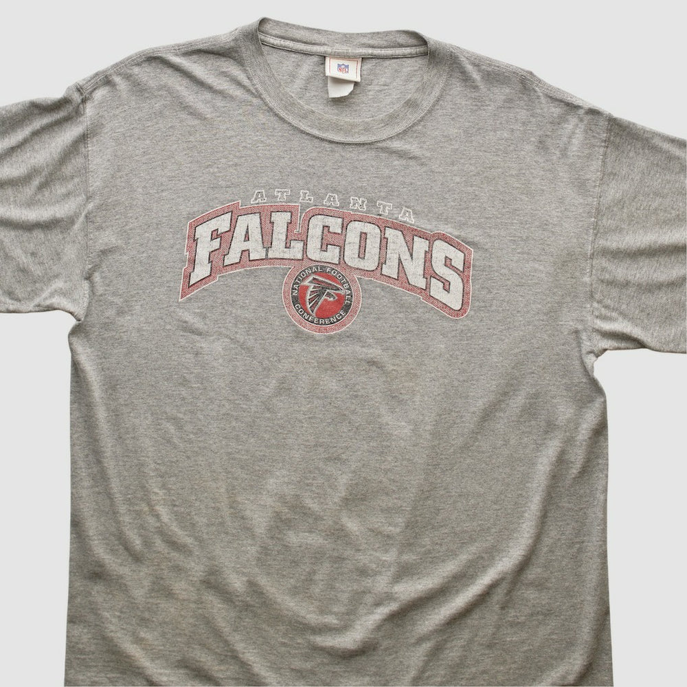 Atlanta Falcons NFL 2000s T-shirt Heather Gray Vintage - Fanatics