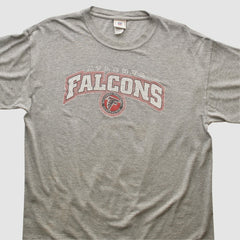 Atlanta Falcons NFL 2000s T-shirt Heather Gray Vintage - Fanatics
