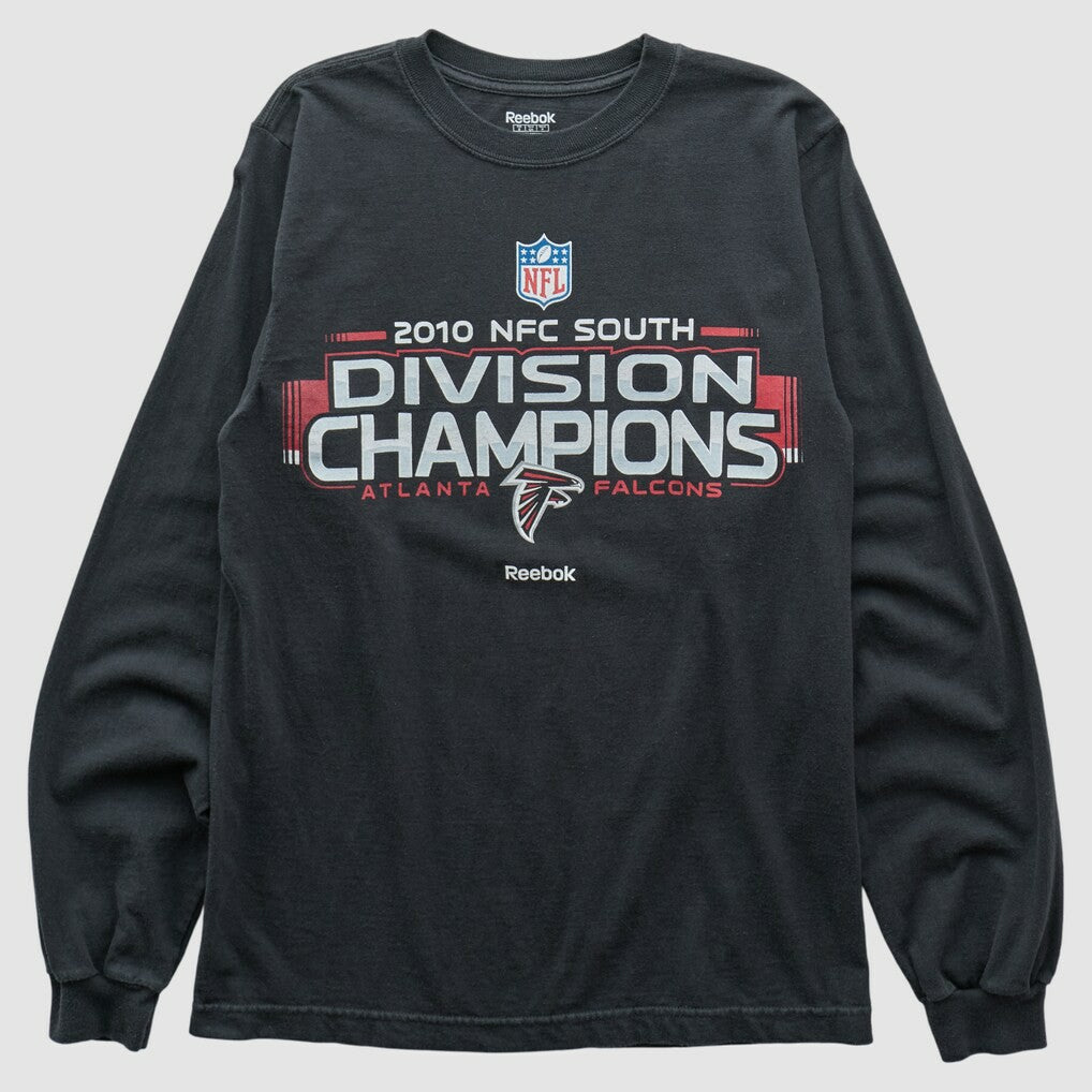 Atlanta Falcons Reebok 2010 Long Sleeve T-shirt Black Vintage - Fanatics