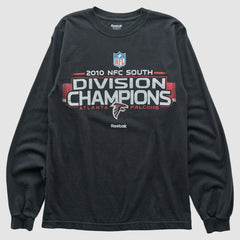 Atlanta Falcons Reebok 2010 Long Sleeve T-shirt Black Vintage - Fanatics