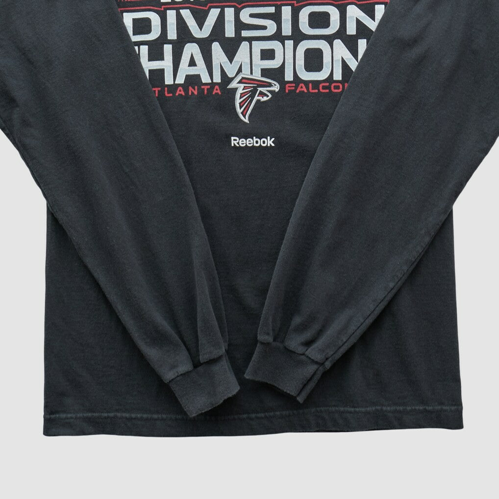 Atlanta Falcons Reebok 2010 Long Sleeve T-shirt Black Vintage - Fanatics