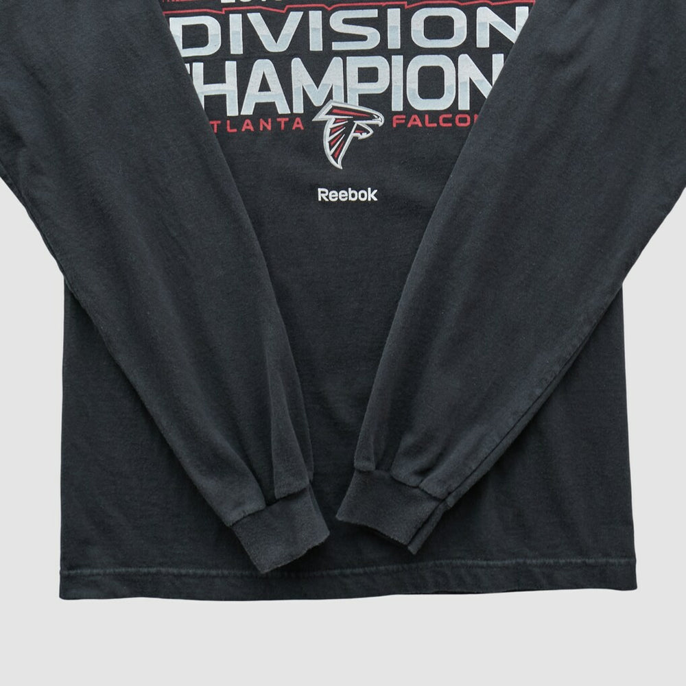 Atlanta Falcons Reebok 2010 Long Sleeve T-shirt Black Vintage - Fanatics
