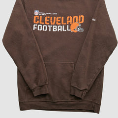 Cleveland Browns Reebok 2000s Hooded Pullover Sweatshirt Brown Vintage - Fanatics