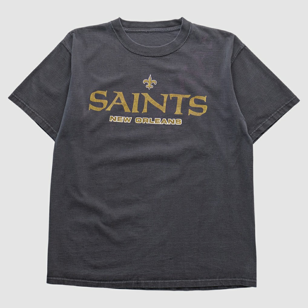 New Orleans Saints 2000s T-shirt Charcoal Vintage - Fanatics