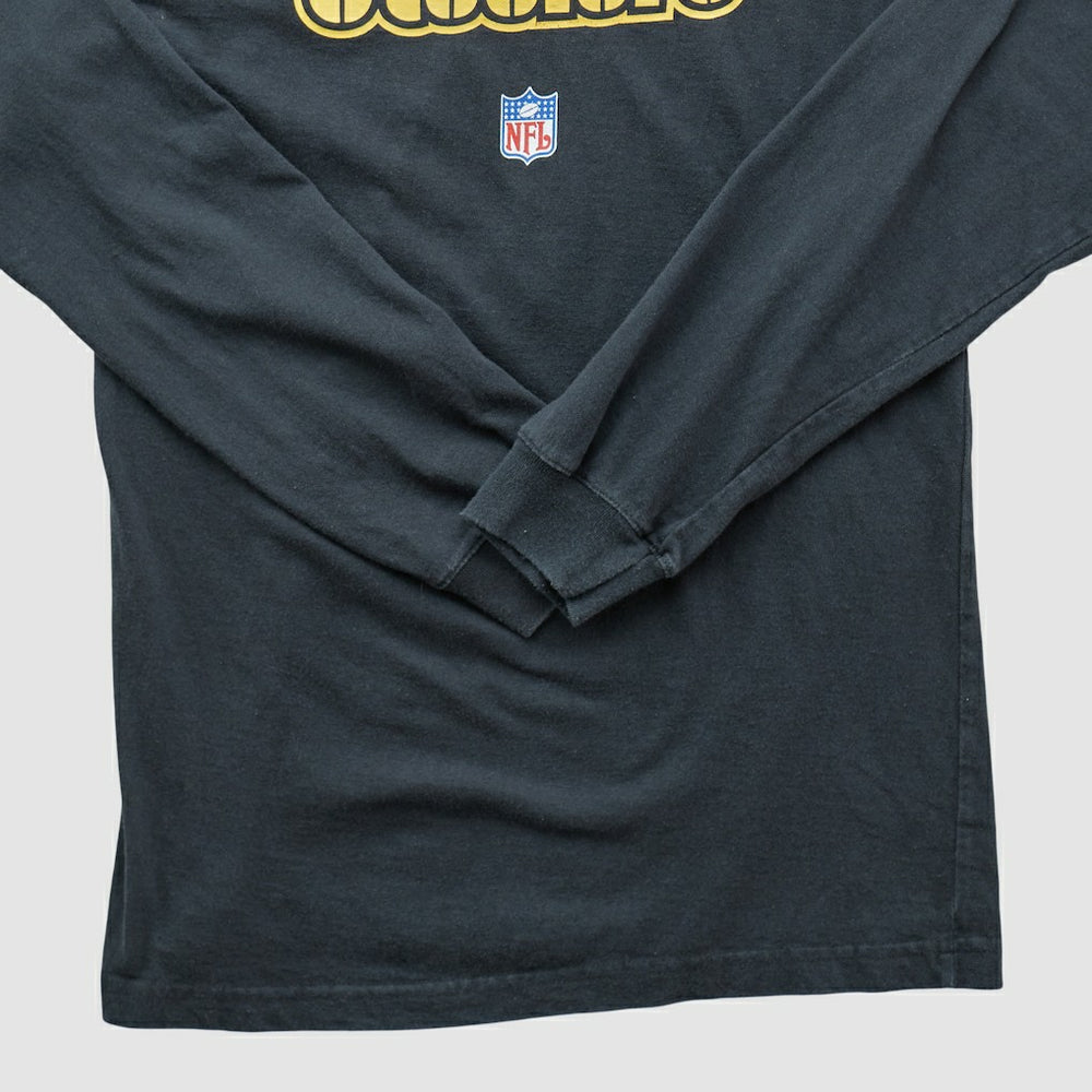 Pittsburgh Steelers Reebok 2000s Long Sleeve T-shirt Black Vintage - Fanatics