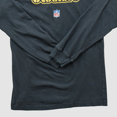 Pittsburgh Steelers Reebok 2000s Long Sleeve T-shirt Black Vintage - Fanatics