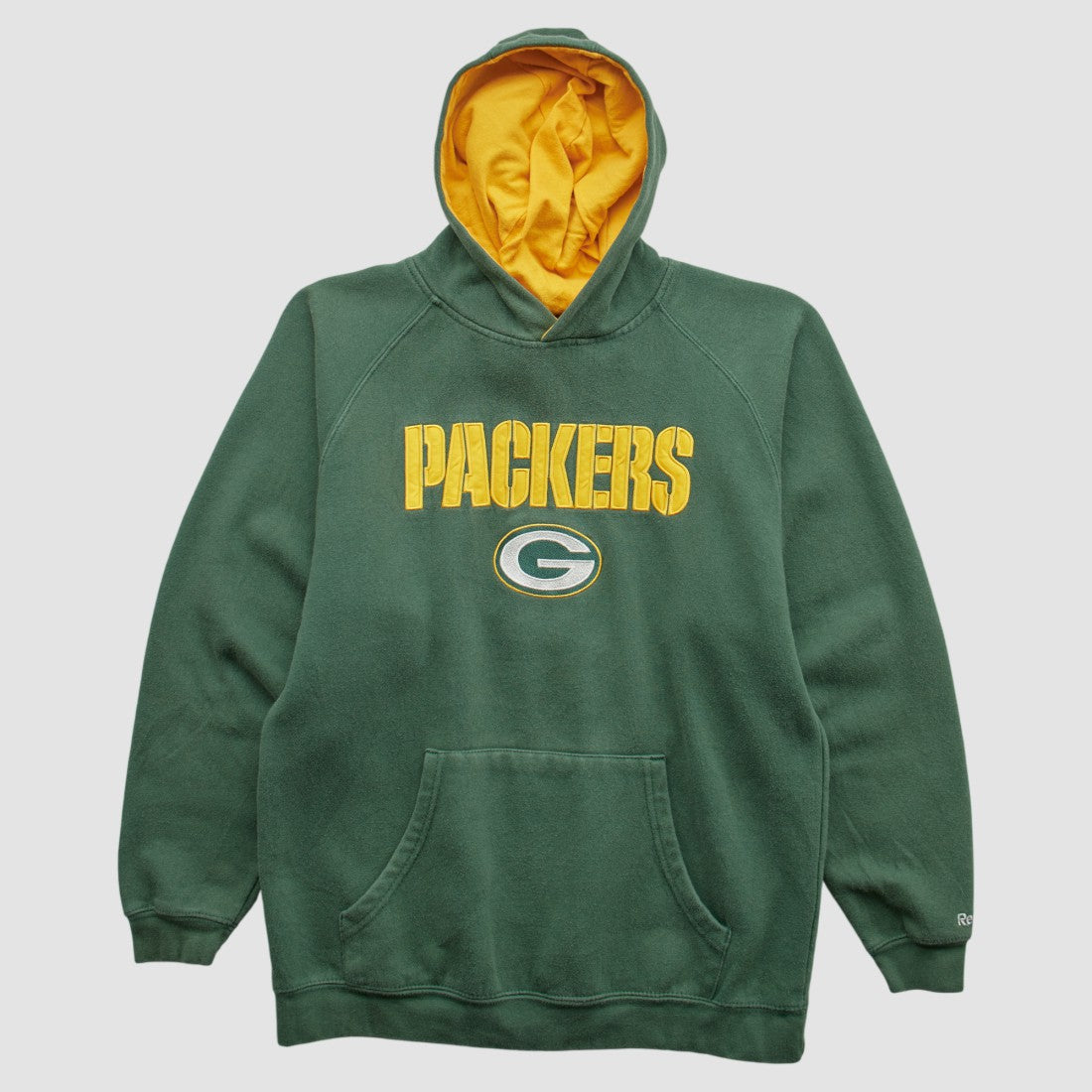Green Bay Packers Reebok 2000s Hooded Pullover Sweatshirt Green Vintage - Fanatics