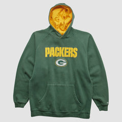 Green Bay Packers Reebok 2000s Hooded Pullover Sweatshirt Green Vintage - Fanatics