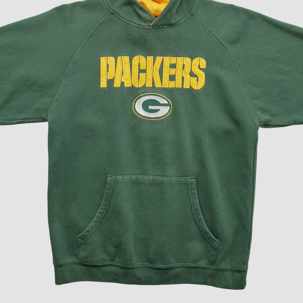 Green Bay Packers Reebok 2000s Hooded Pullover Sweatshirt Green Vintage - Fanatics