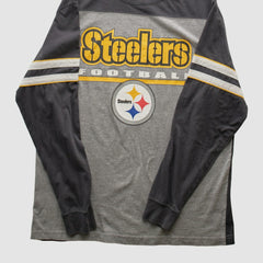 Pittsburgh Steelers NFL 2010s Long Sleeve T-shirt Heather Gray Vintage - Fanatics