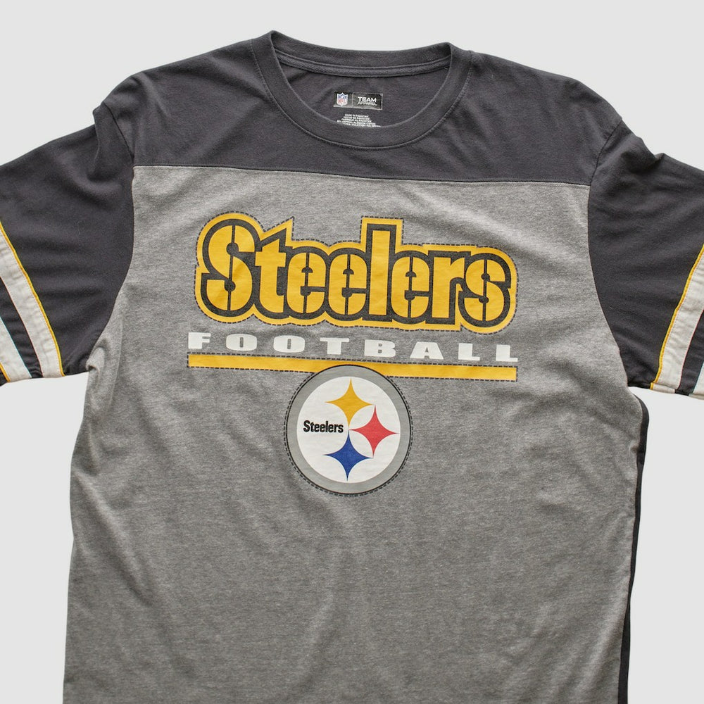 Pittsburgh Steelers NFL 2010s Long Sleeve T-shirt Heather Gray Vintage - Fanatics