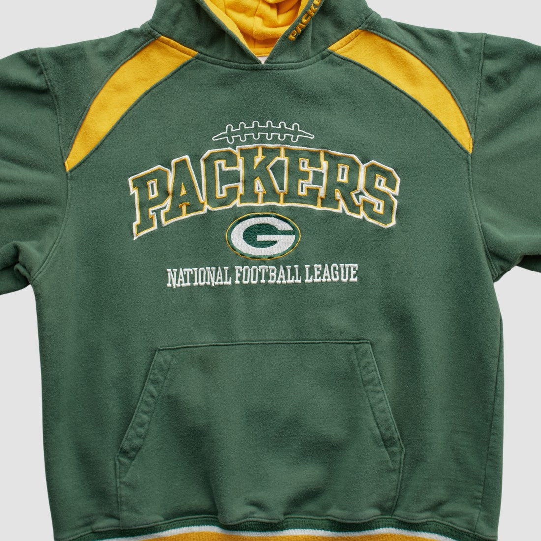 Green Bay Packers NFL 2000s Hooded Pullover Sweatshirt Green Vintage - Fanatics