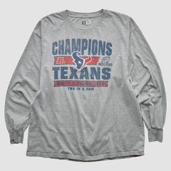 Houston Texans Team Edition Apparel 2012 Long Sleeve T-shirt Heather Gray Vintage - Fanatics