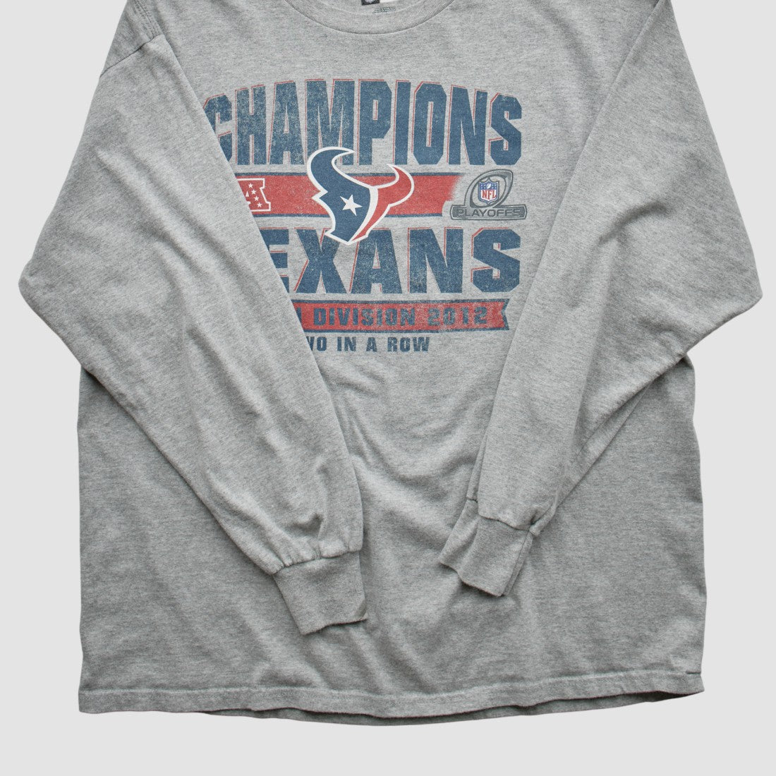 Houston Texans Team Edition Apparel 2012 Long Sleeve T-shirt Heather Gray Vintage - Fanatics