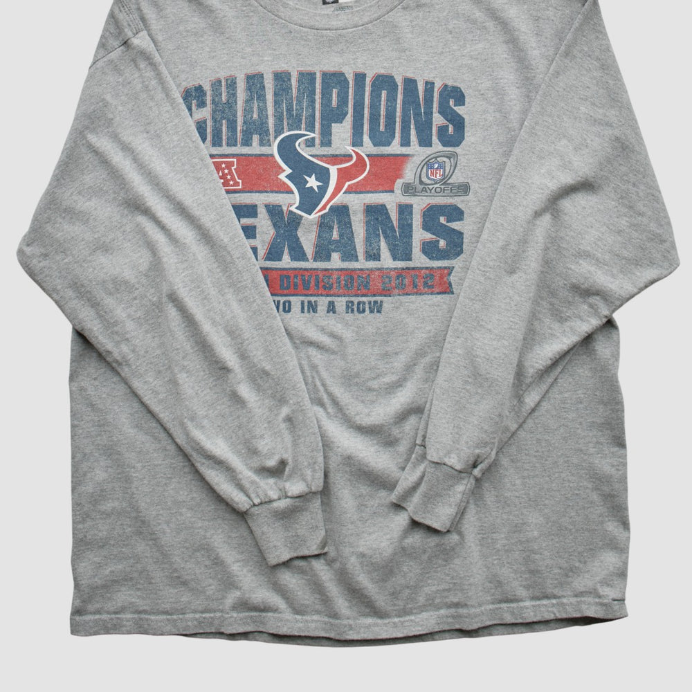 Houston Texans Team Edition Apparel 2012 Long Sleeve T-shirt Heather Gray Vintage - Fanatics