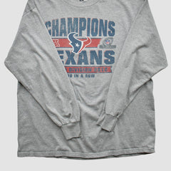 Houston Texans Team Edition Apparel 2012 Long Sleeve T-shirt Heather Gray Vintage - Fanatics
