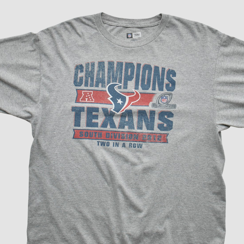Houston Texans Team Edition Apparel 2012 Long Sleeve T-shirt Heather Gray Vintage - Fanatics