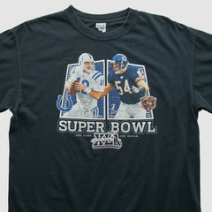 Superbowl XLII Anvil 2008 T-shirt Black Vintage - Fanatics