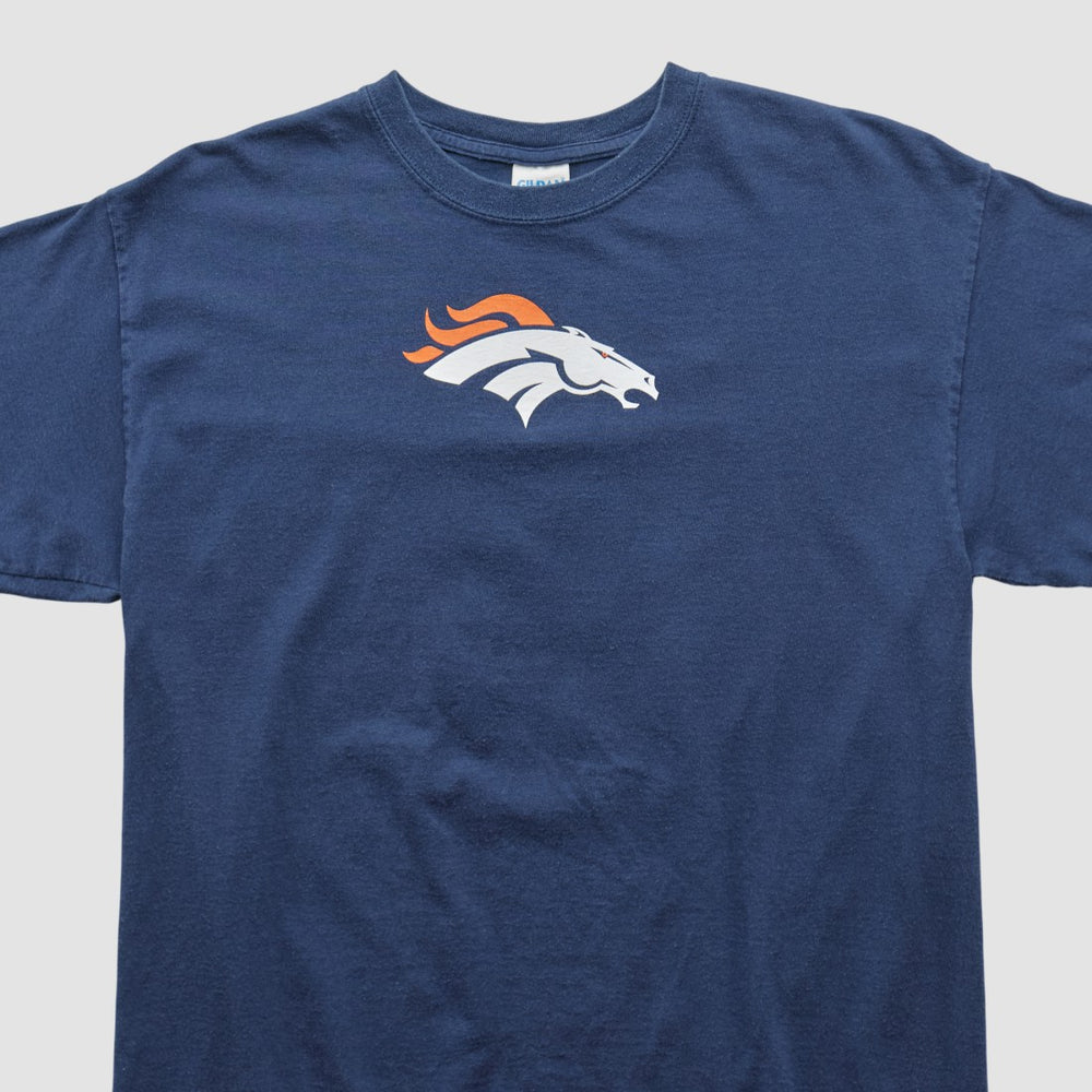 Denver Broncos Gildan 2010s T-shirt Navy Vintage - Fanatics