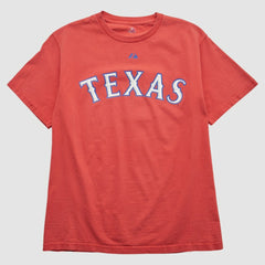 Texas Rangers Majestic 2000s T-shirt On Sale