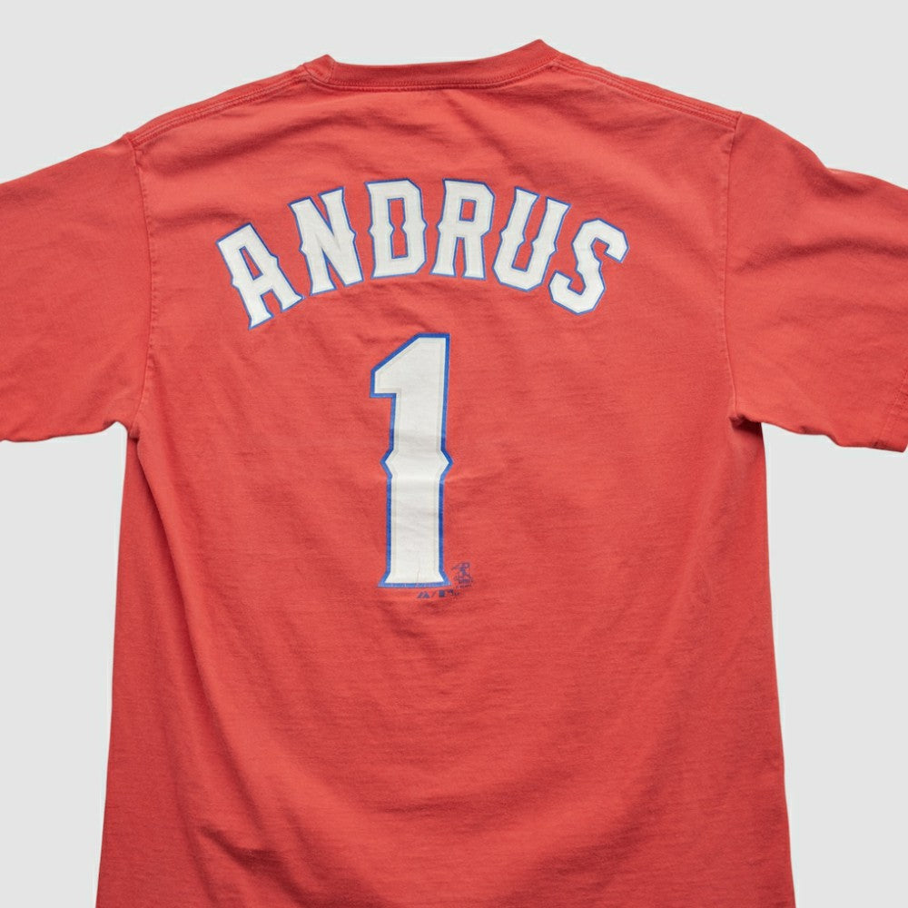 Texas Rangers Majestic 2000s T-shirt On Sale