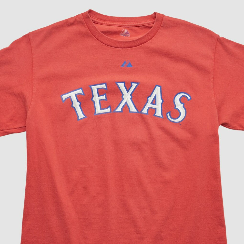 Texas Rangers Majestic 2000s T-shirt On Sale