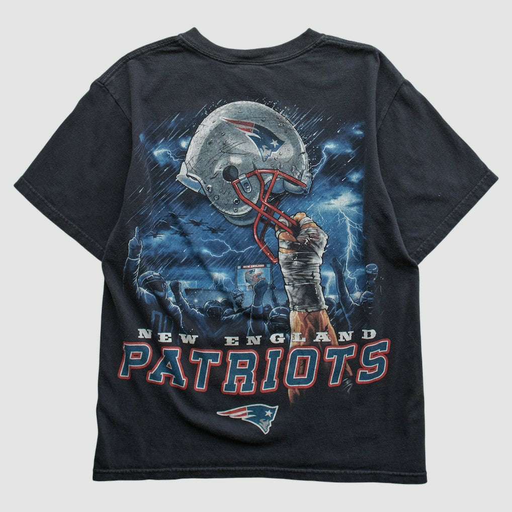 New England Patriots NFL 2010s T-shirt Black Vintage - Fanatics