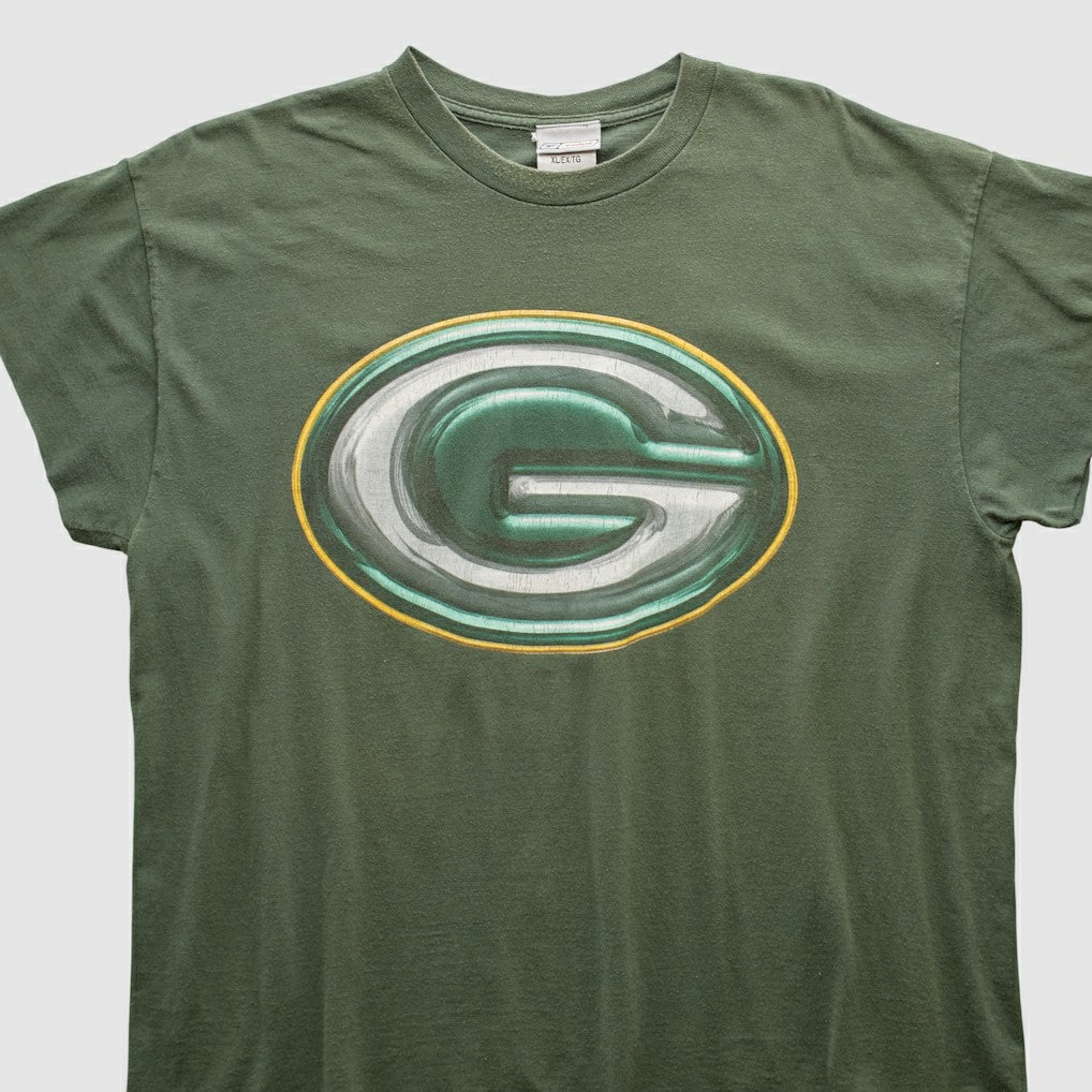 Green Bay Packers Reebok 2000s T-shirt Green Vintage - Fanatics