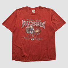 Tampa Bay Buccaneers NFL 2000s T-shirt Red Vintage - Fanatics