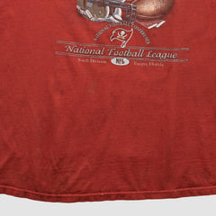 Tampa Bay Buccaneers NFL 2000s T-shirt Red Vintage - Fanatics