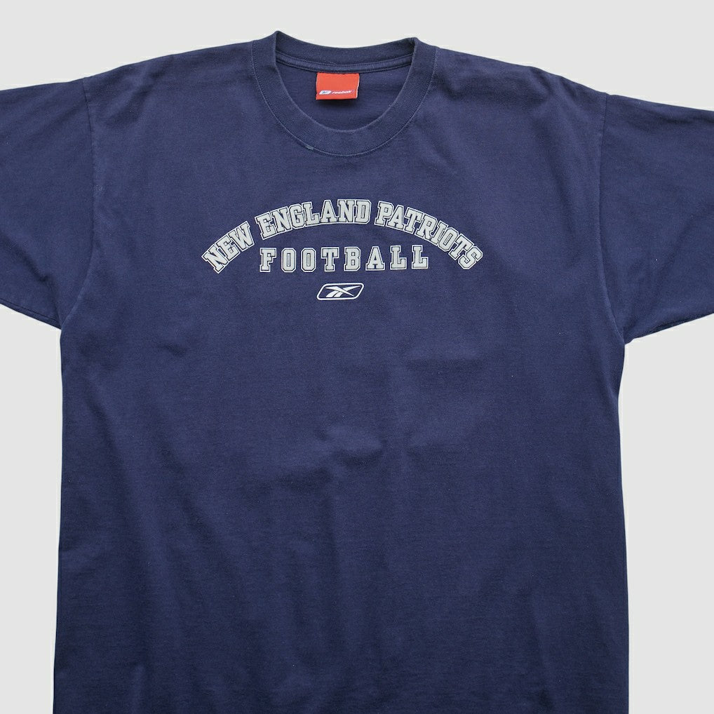 New England Patriots Reebok 2000s T-shirt Navy Vintage - Fanatics