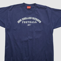 New England Patriots Reebok 2000s T-shirt Navy Vintage - Fanatics