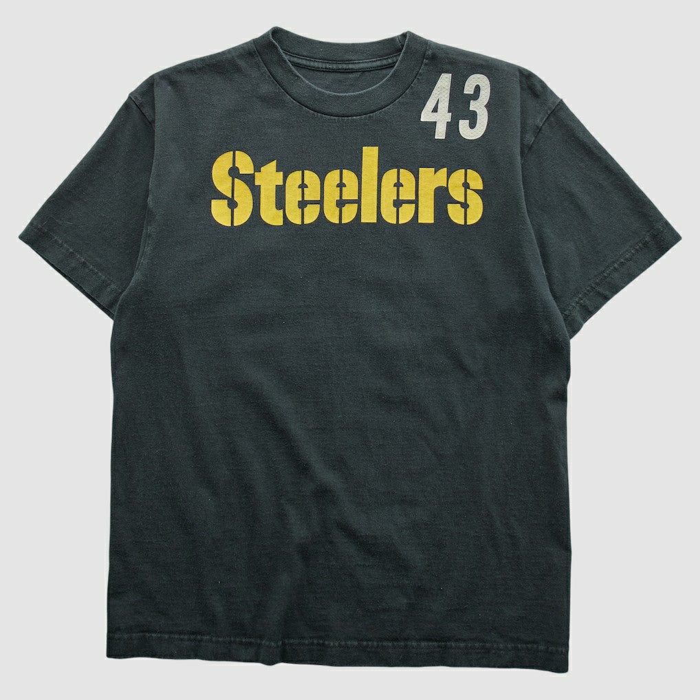 Pittsburgh Steelers Reebok 2000s T-shirt Black Vintage - Fanatics
